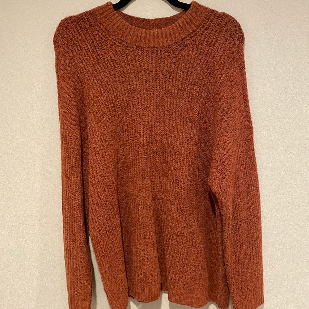Cozy rust sweater